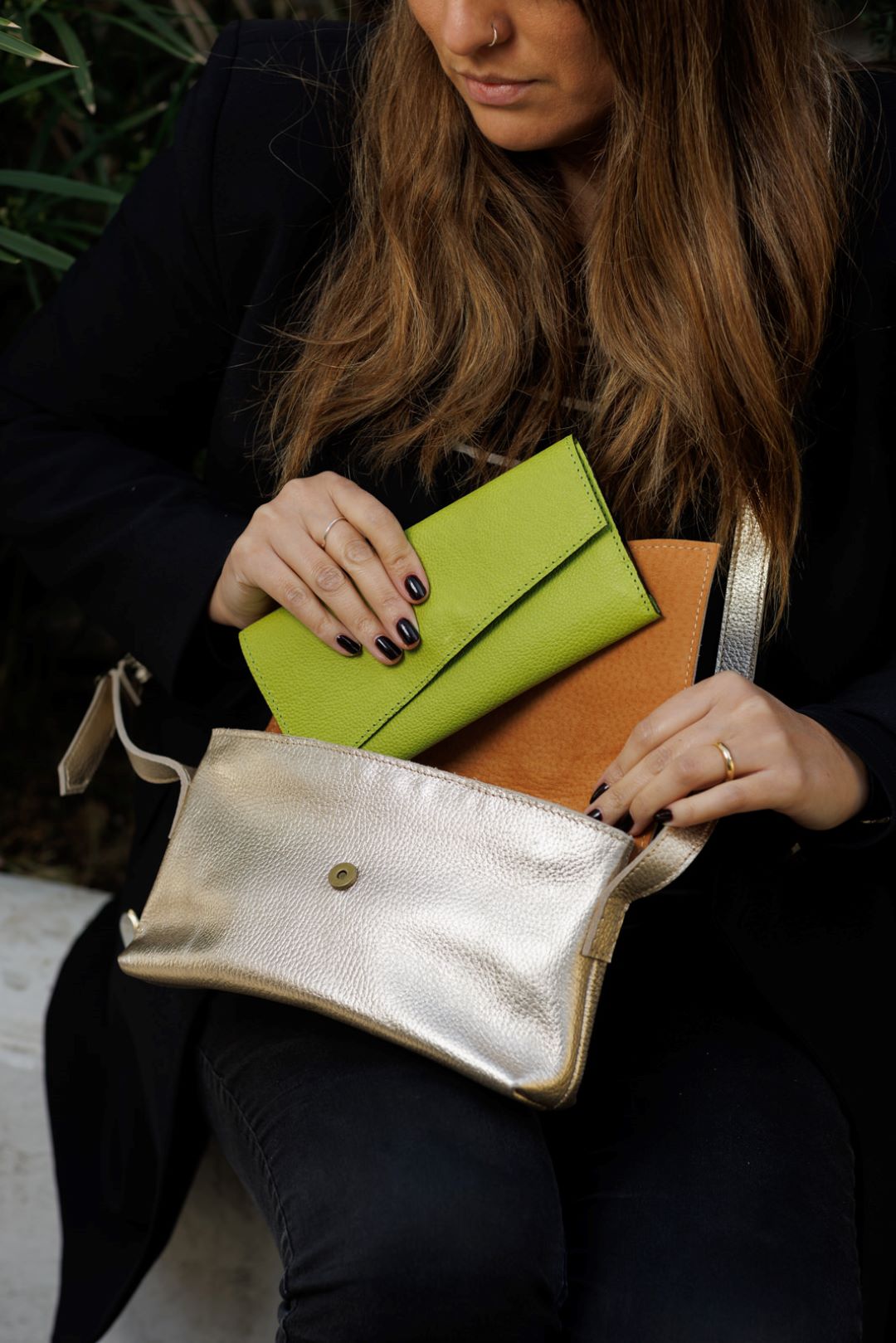 Cartera Gracia Dorada